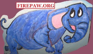 elephant fun-STAMPED